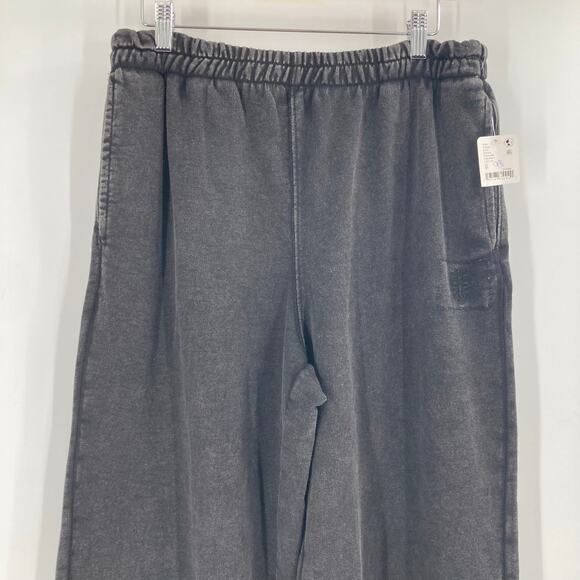 Free People All Star Joggers Black Stone Wash Logo NEW Medium - Picture 6 of 15